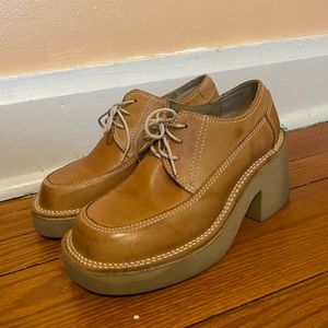 Vintage Steve Madden Leather Platform Shoes!